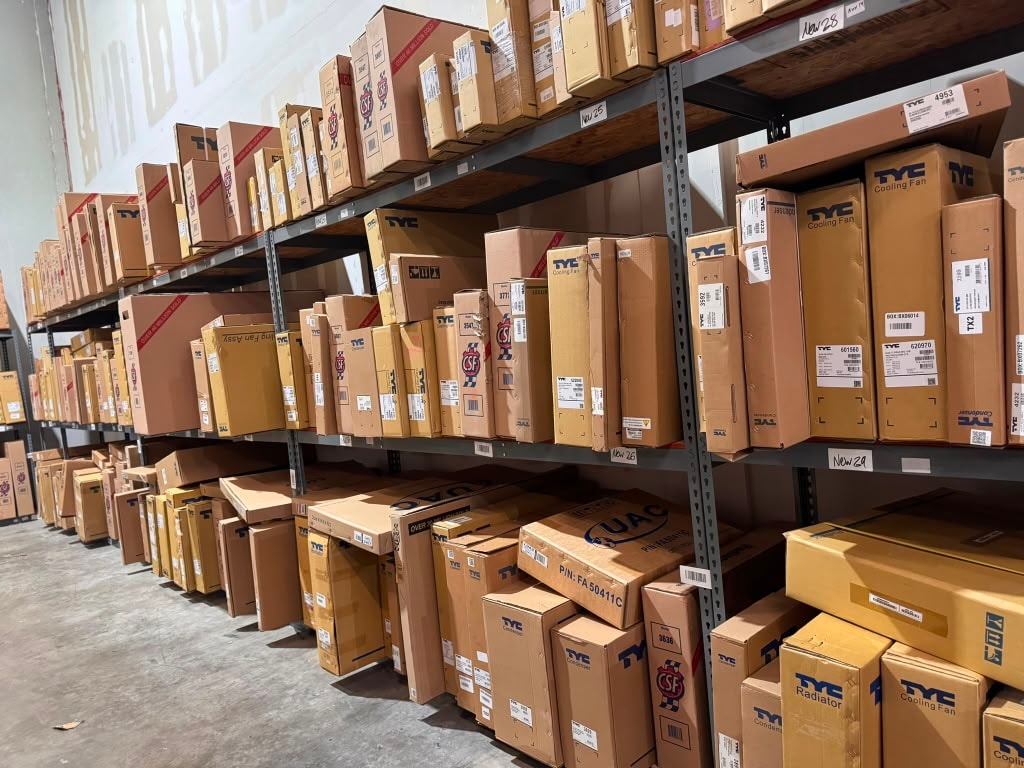 Texas Auto Parts warehouse inventory